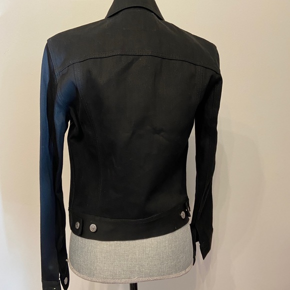 Acne Studios Bla Konst Black Denim Jacket - Picture 7 of 9